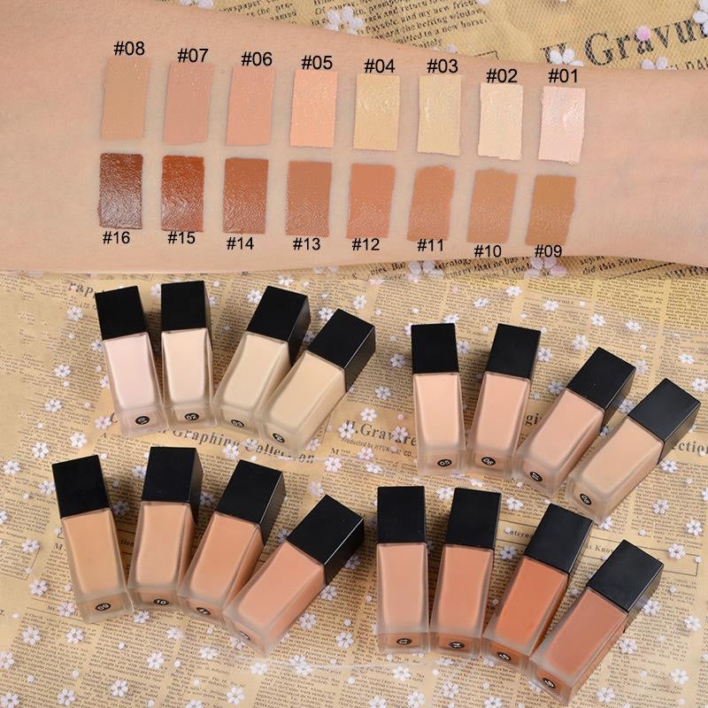 Gluten-Free Matte Foundation with SPF 30 – Nut-Free, Vegan, Full Coverage & Hydrating