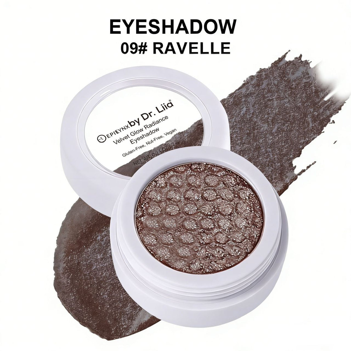 Gluten-Free Eyeshadow – Nut-Free, Vegan & Egg-Free Creamy Radiance in 20 Shades