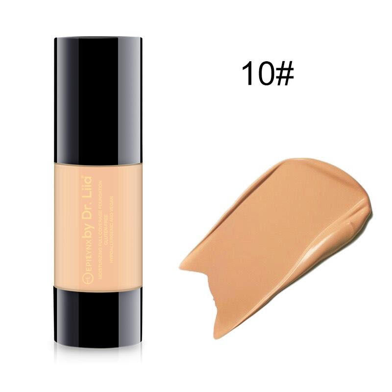 Gluten-Free Full-Coverage Foundation SPF 15 – Nut-Free, Vegan & Hydrating Dewy Finish