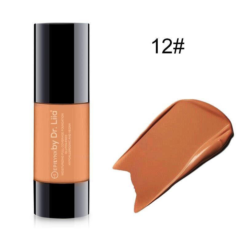 Gluten-Free Full-Coverage Foundation SPF 15 – Nut-Free, Vegan & Hydrating Dewy Finish