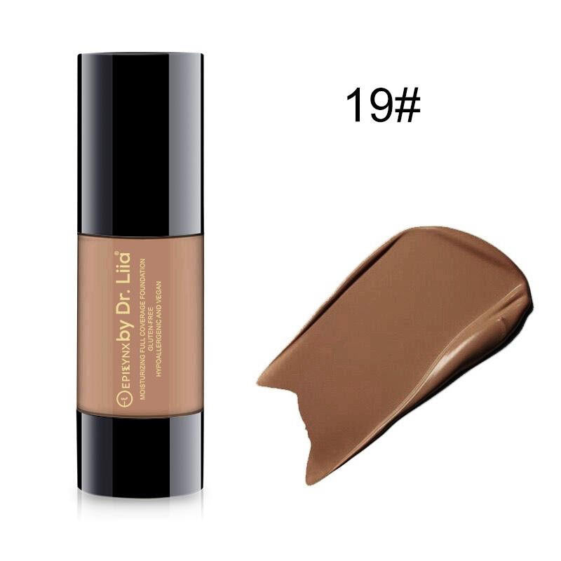 Gluten-Free Full-Coverage Foundation SPF 15 – Nut-Free, Vegan & Hydrating Dewy Finish