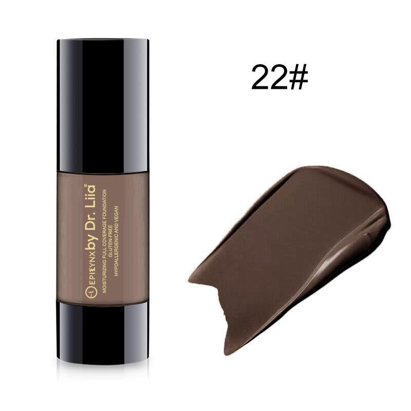 Gluten-Free Full-Coverage Foundation SPF 15 – Nut-Free, Vegan & Hydrating Dewy Finish