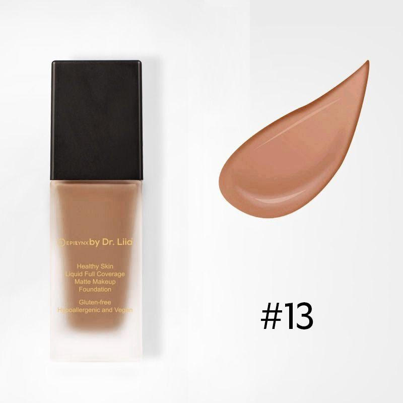 Gluten-Free Matte Foundation with SPF 30 – Nut-Free, Vegan, Full Coverage & Hydrating