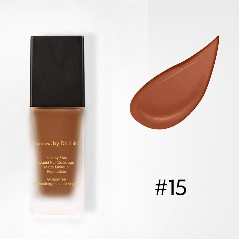 Gluten-Free Matte Foundation with SPF 30 – Nut-Free, Vegan, Full Coverage & Hydrating