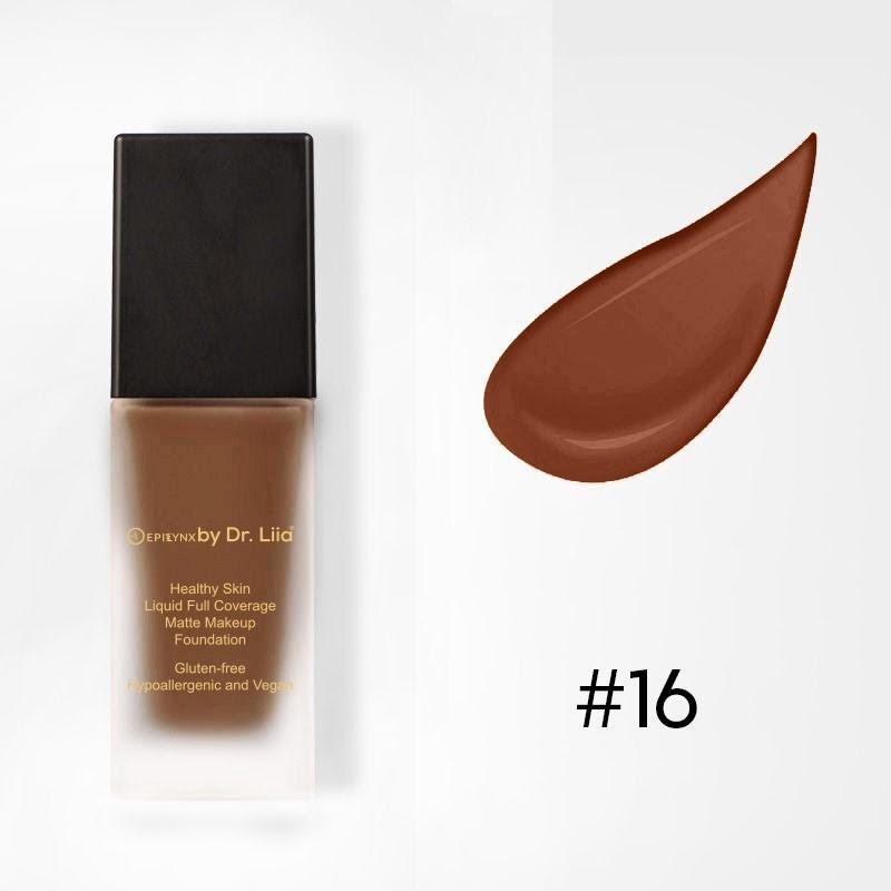 Gluten-Free Matte Foundation with SPF 30 – Nut-Free, Vegan, Full Coverage & Hydrating