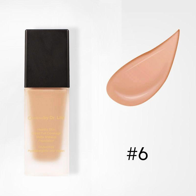 Gluten-Free Matte Foundation with SPF 30 – Nut-Free, Vegan, Full Coverage & Hydrating