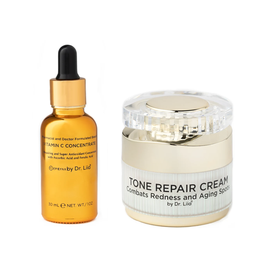 Gluten-Free Vitamin C & Dark Spot Cream Set – Nut-Free, Vegan Hyperpigmentation Duo