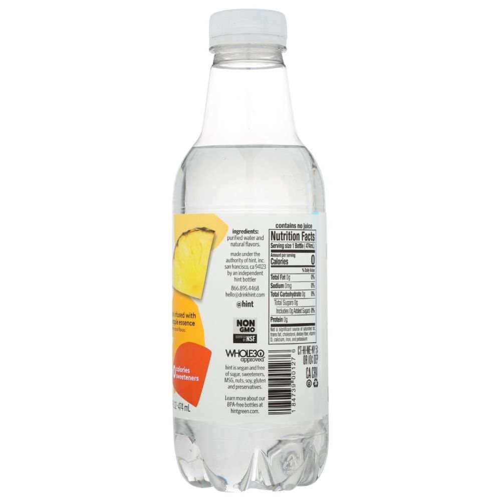 Pineapple Hint Water - Refreshing Pure Natural Flavored Water|16 fl oz