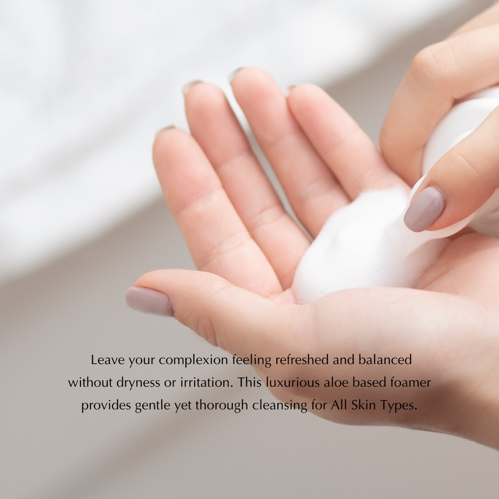 Gluten-Free Foaming Face Wash – Nut-Free, Vegan Cleanser with Aloe & Ashwagandha